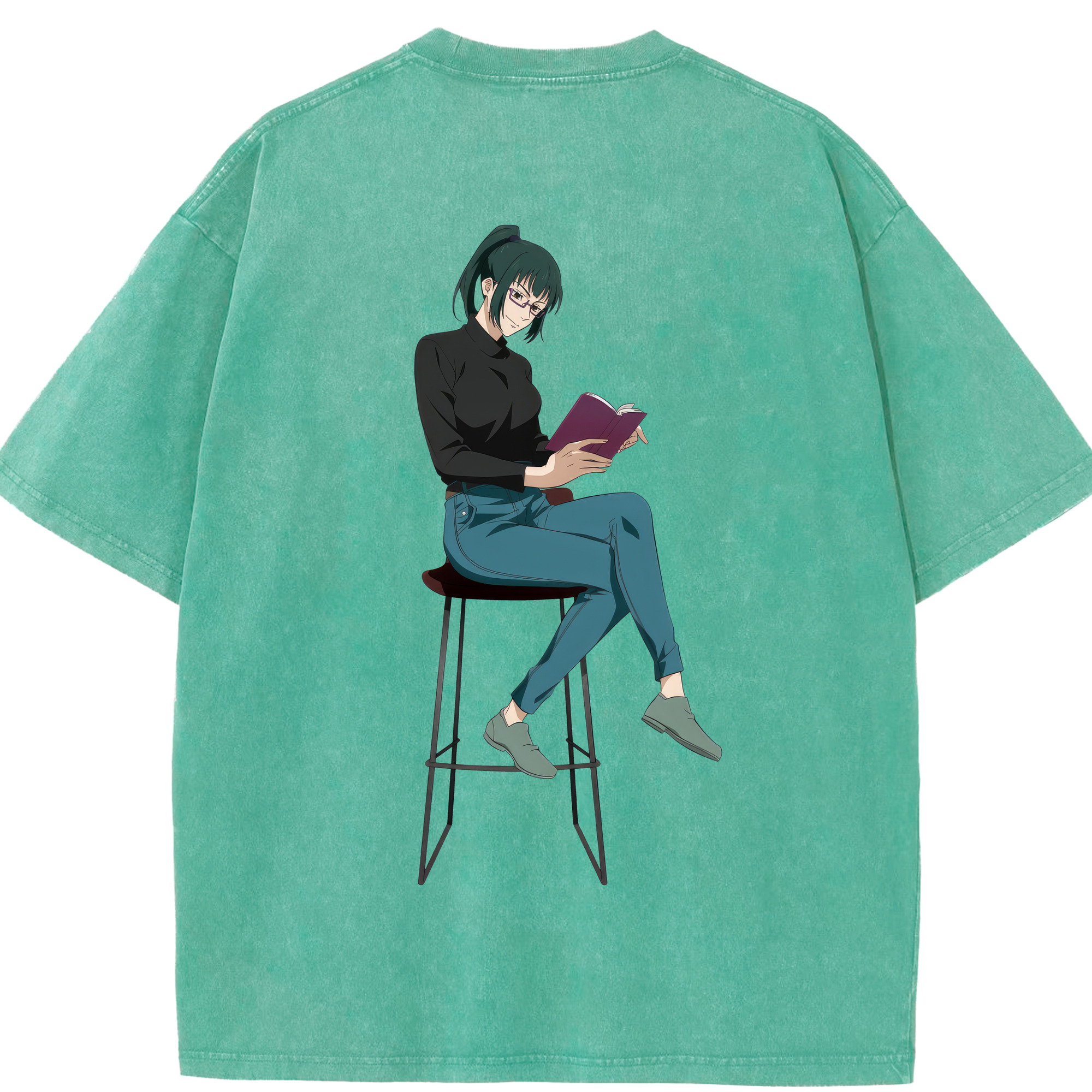 （画像用） 呪術廻戦 Jujutsu Kaisen 綿100% ヴィンテージ風 半袖Tシャツ（背面プリント）